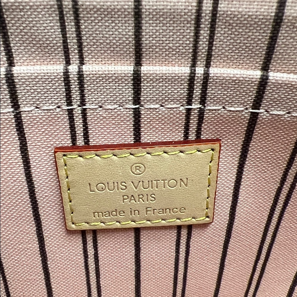 Louis Vuitton Monogram Pink Wristlet Neverfull GM EXCELLENT Condition Box & Bag - Picture 13 of 15